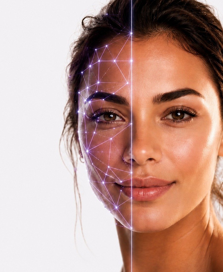 AI-powered facial symmetry analysis